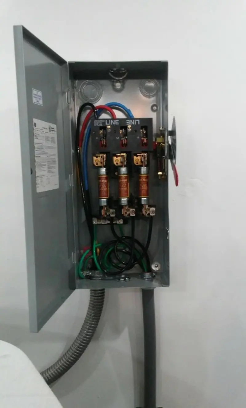 Three-phase disconnect switch installed for Electrical Wiring & Rewiring in Conover